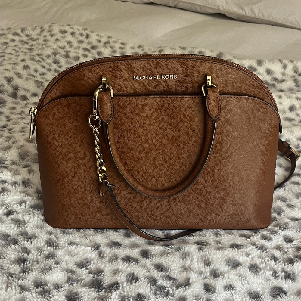 Michael Kors Tan Leather Satchel
